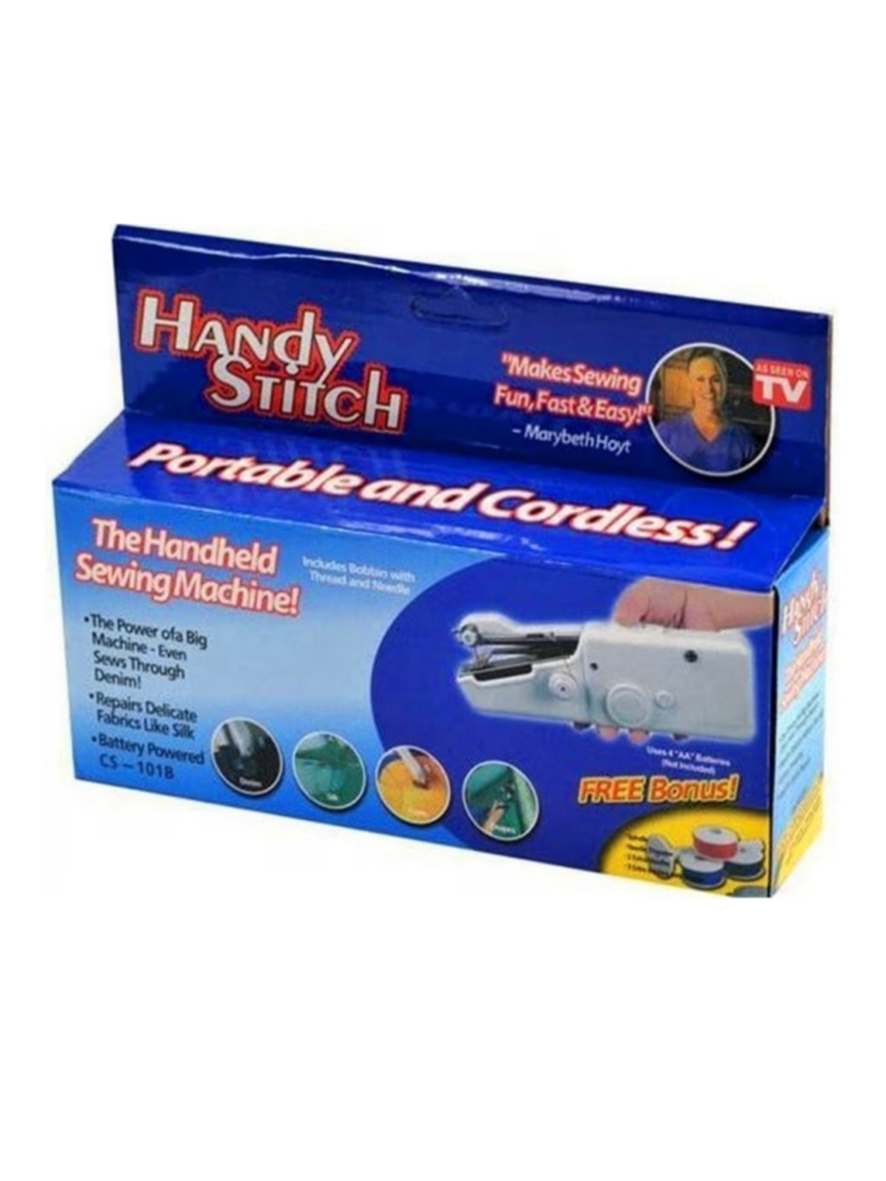 Handy Stitch Portable Sewing Machine White Cordless